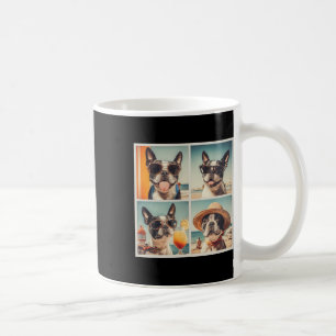 Cool Boston Terrier Sungles Dogs Summer Vacation B Coffee Mug