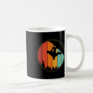 Cool Bouldering Retro Men Rock Climbing Vintage  Coffee Mug