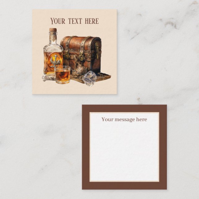 Cool Bourbon add message Card (Front/Back)