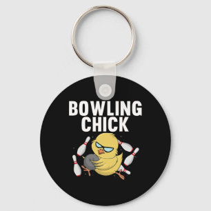 Cool Bowler For Women Girls Ladies Bowling Chick S Key Ring