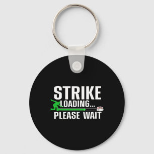 Cool Bowling Art For Men Women Kids Bowler Bowling Key Ring