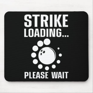 Cool Bowling Art For Men Women Kids Bowler Bowling Mouse Mat