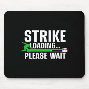 Cool Bowling Art For Men Women Kids Bowler Bowling Mouse Mat