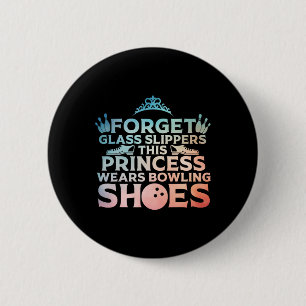 Cool Bowling Art For Women Girls Kids Bowler Targe 6 Cm Round Badge