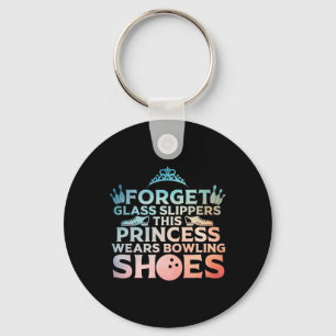 Cool Bowling Art For Women Girls Kids Bowler Targe Key Ring