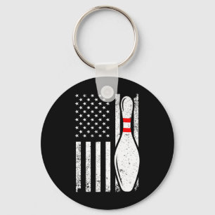 Cool Bowling Design For Men Women Bowler Bowling P Key Ring