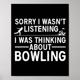 Cool Bowling For Men Women Bowler Spare Me Bowling Poster
