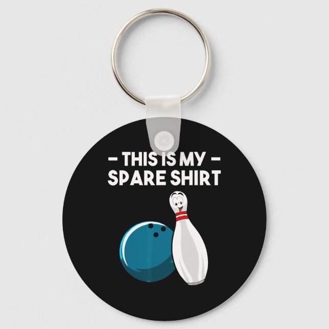 Cool Bowling Novelty For Men Women Bowling Team Ga Key Ring (Front)