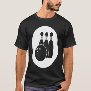 Cool Bowling Set Bowling Ball Pins Bowler Men Wome T-Shirt