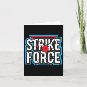 Cool Bowling Strike Force Bowling Fan Bowling Team Card