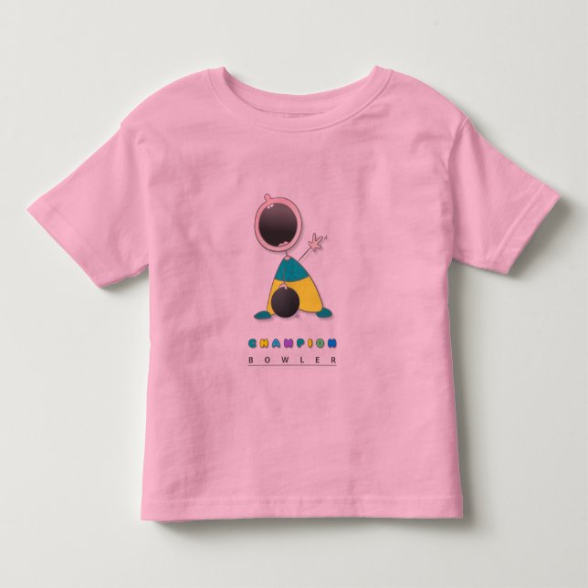 Cool Bowling Toddler T-Shirt (Front)
