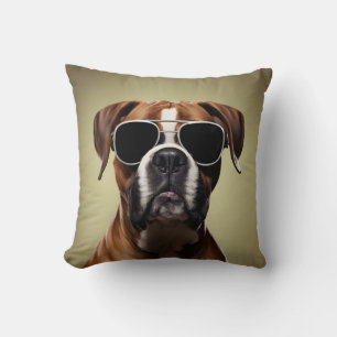Cool Boxer Dog Cushion
