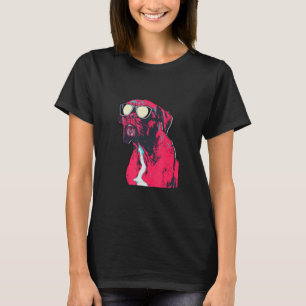 Cool Boxer Dog Wearing Sunglasses T-Shirt