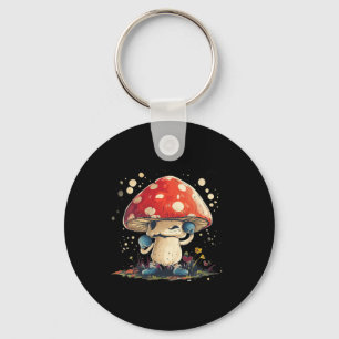 Cool Boxing Agaric For Vegetable And Mushroom Love Key Ring