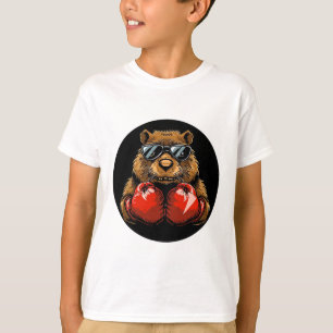 Cool Boxing Beaver Design For A Knockout Style T-Shirt
