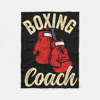 Cool Boxing Coach Red Gloves Kickboxing Kickboxer  Fleece Blanket