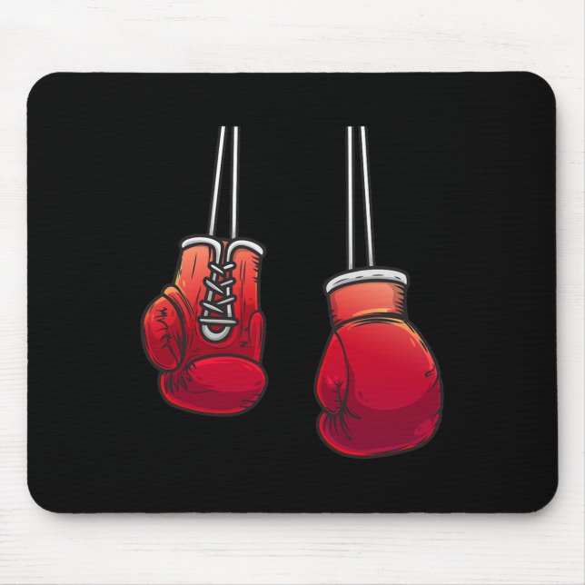 Cool Boxing Gloves For Boxer Fighting Lover Men Wo Mouse Mat (Front)