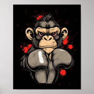 Cool Boxing Monkey - Costume Poster