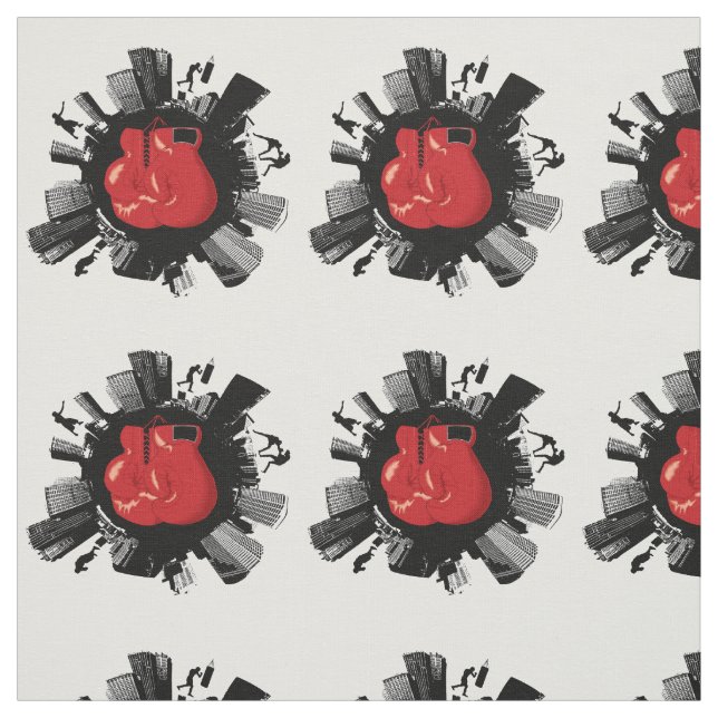 Cool Boxing World Fabric (Swatch)