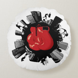 Cool Boxing World Round Cushion