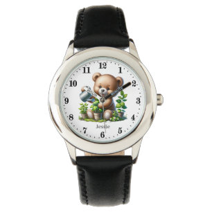 Cool boy bear add name watch
