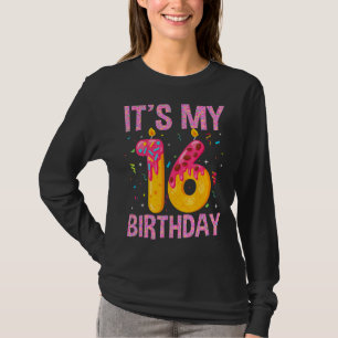 Cool Boy Girl Kid 16 Years Old It's My 16th Birthd T-Shirt