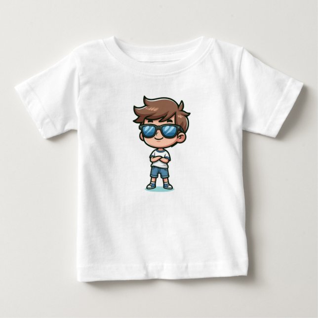 Cool Boy Swag Baby T-Shirt (Front)