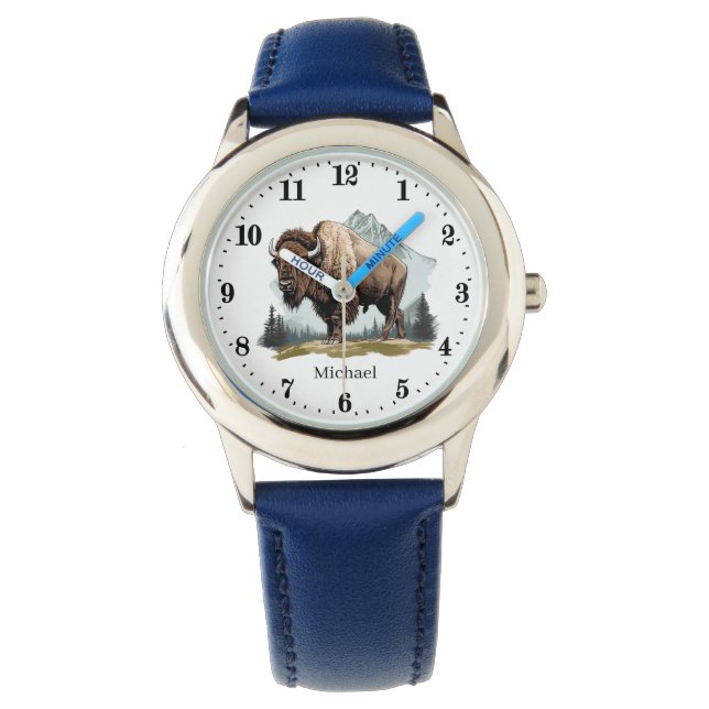 Cool boys Buffalo lovers add name  Watch (Front)
