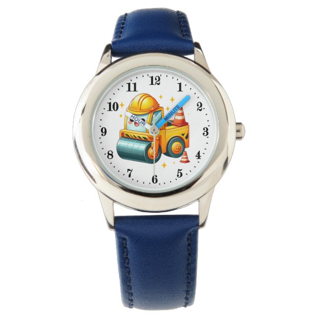 Cool boys construction lovers customisable  watch (Front)
