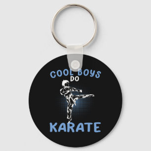 Cool Boys Do Karate Karateka Asian Martial Arts Key Ring