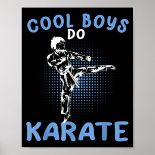 Cool Boys do Karate Karateka Asian Martial Arts Poster