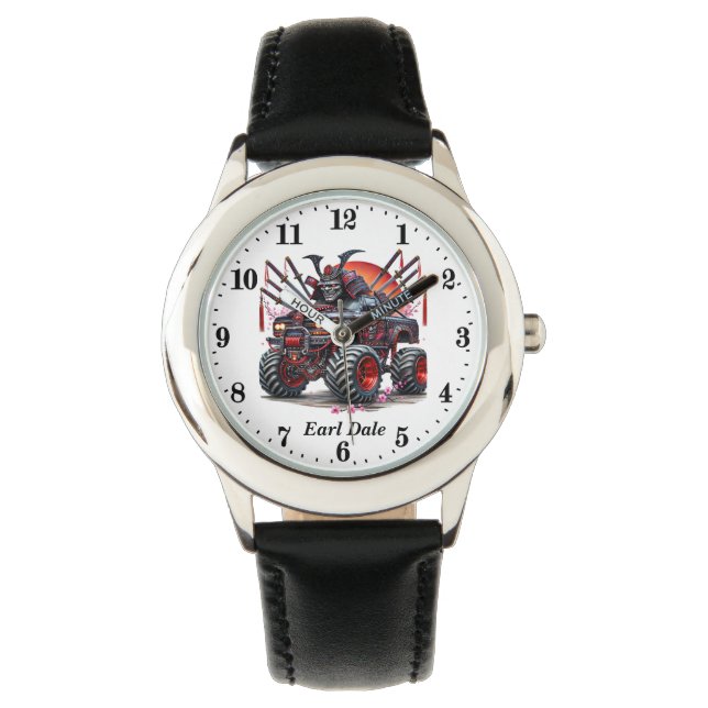 Cool boys monster truck add name  watch (Front)