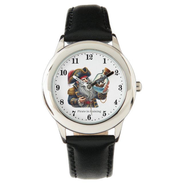 Cool boys pirate add name  watch (Front)