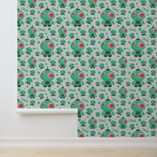 Cool Boys robot lovers tiled Wallpaper