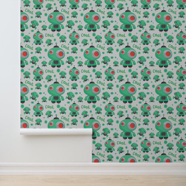 Cool Boys robot lovers tiled Wallpaper  (Application)