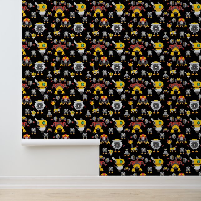 Cool Boys robot lovers tiled Wallpaper (Application)