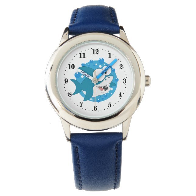 cool boys shark lovers  watch (Front)