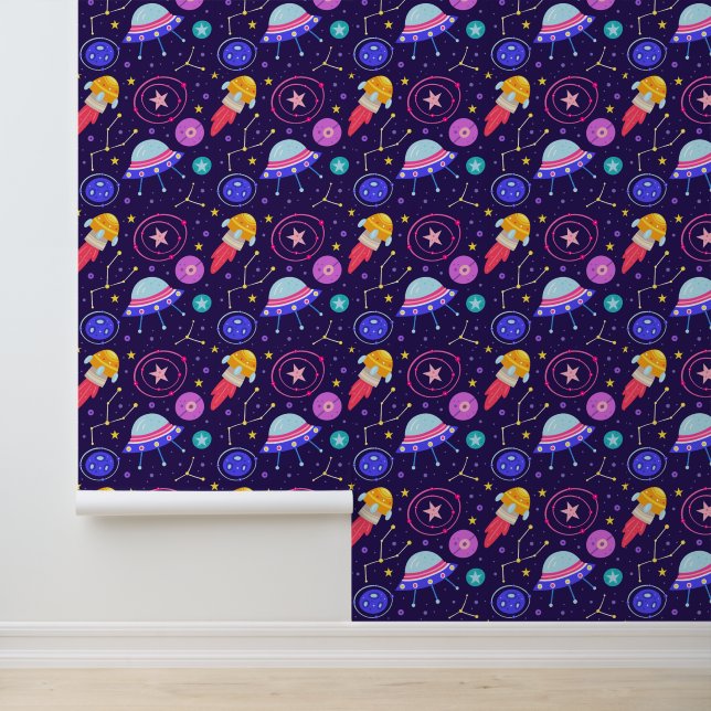 Cool boys tiled space lovers wallpaper (Application)
