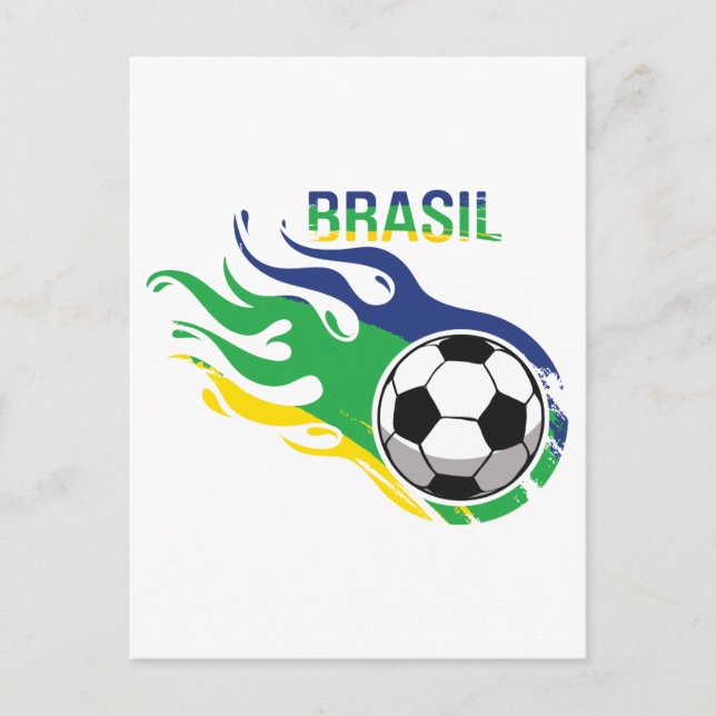 Cool Brasil Futebol Postcard (Front)
