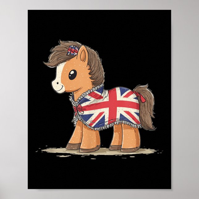 Cool British Horse Costume For Ny Lovers  Poster (Front)