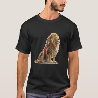 Cool British Lion Costume for Boys and Girls T-Shirt