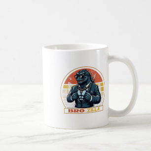 Cool Bro Brozilla Strong Brother Saurus Family Mat Coffee Mug