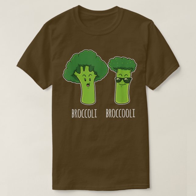 Cool Broccoli Broccooli Vegetables Lover Funny Veg T-Shirt (Design Front)