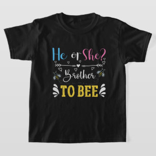 Cool Brother  gender reveal bee  T-Shirt