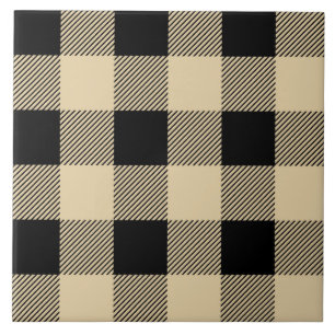 cool brown buffalo plaid tiled pattern tile