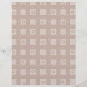 Cool Brown Pattern Scrapbook Paper: