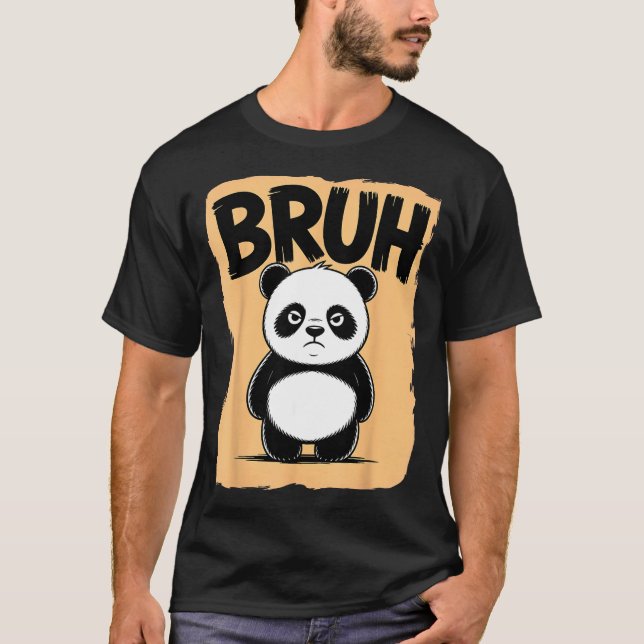 Cool Bruh Panda Men Women Kids Teens Funny Bruh Pa T-Shirt (Front)