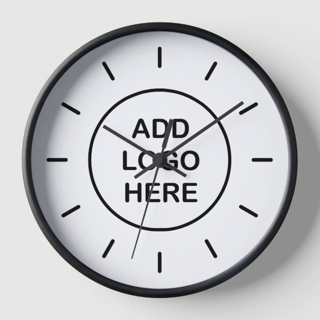 Cool Budget Waiting Room Office Logo Wall Clocks (Front)