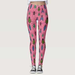 Cool Bugs Pattern Leggings