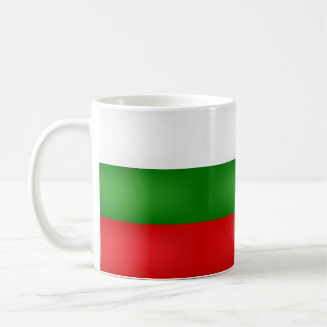 Cool Bulgarian Flag Coffee Mug (Left)
